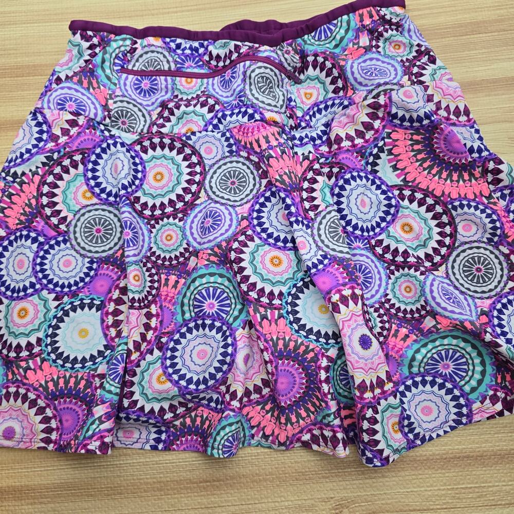 Sparkle Skirts Multicolor Running Workout Tennis Skirt Skort Size Medium - Picture 6 of 7